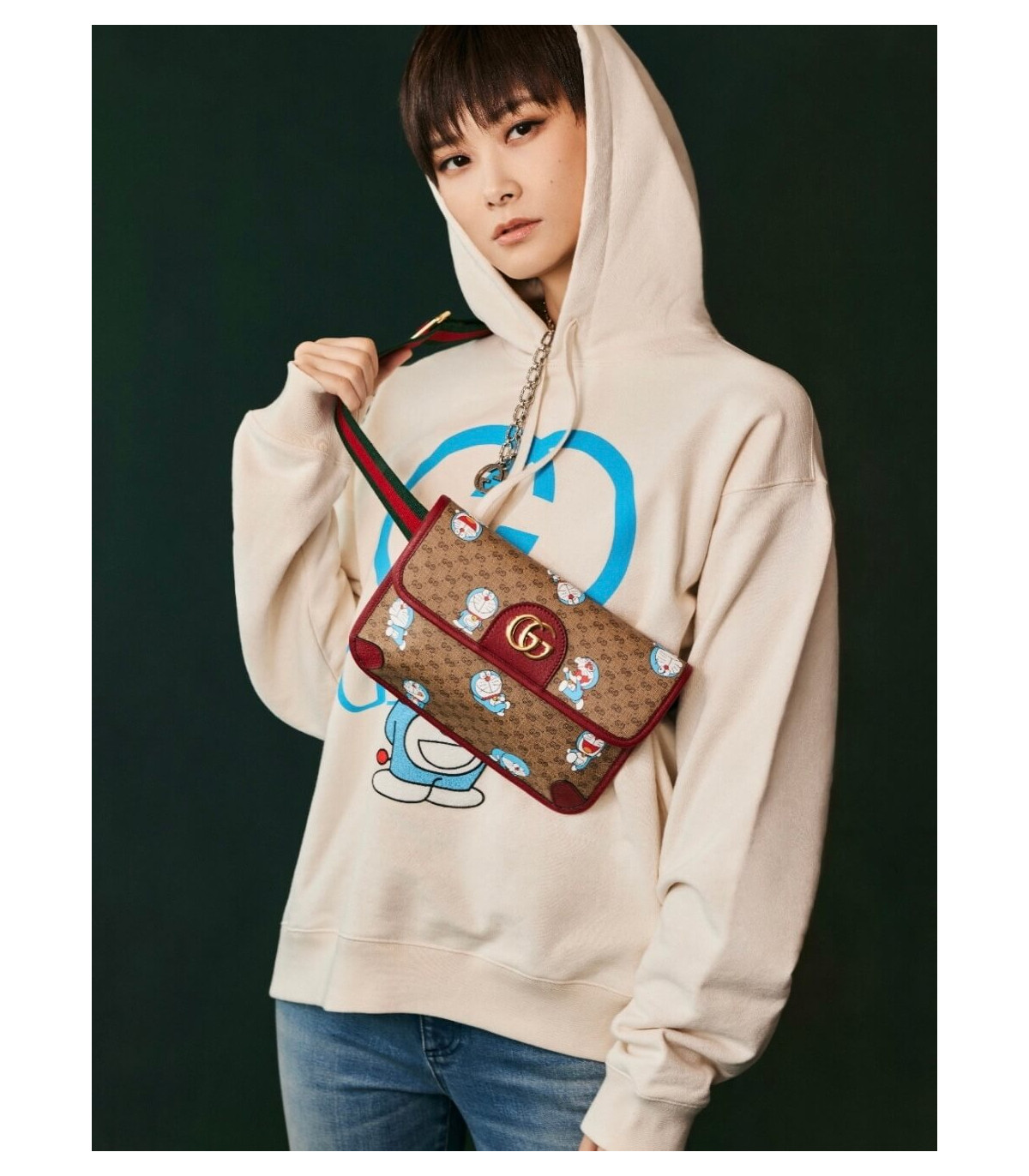 Gucci x Doraemon Small Belt Bag ‘Ivory’ 24cm