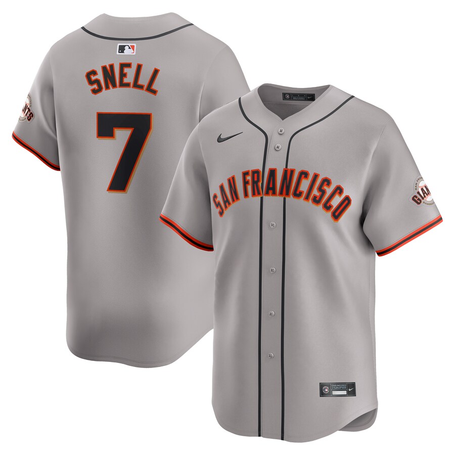 Blake Snell San Francisco Giants Away Limited Jersey Gray