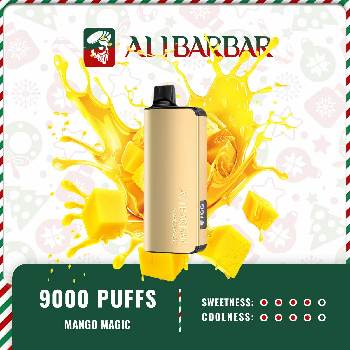 Alibarbar Ingot 9000 Puffs – Mango Magic Ice