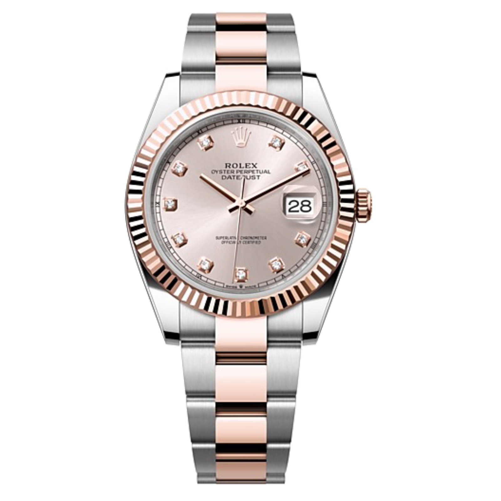 Rolex DATEJUST Oyster, 41 mm, Oystersteel and Everose gold M126331-0007