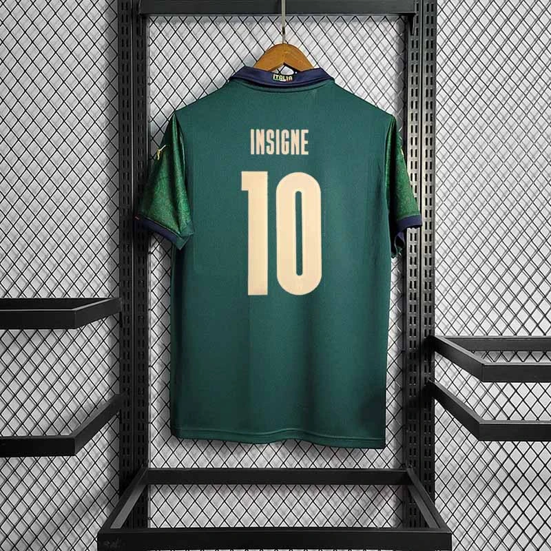2020 Italy 3rd Away Green BERNARDESCHI IMMOBILE CHIESA CHIELLINI ZANIOLO INSIGNE Shirt Football jersey
