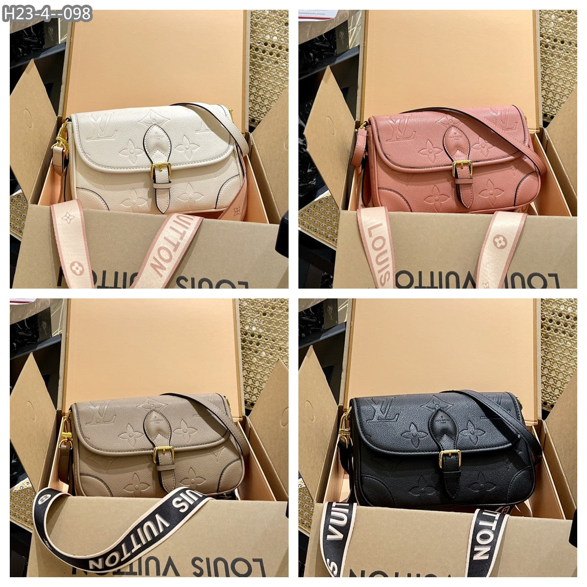 Louis Vuitton Diane Monogram In Pink 24Cm M46386