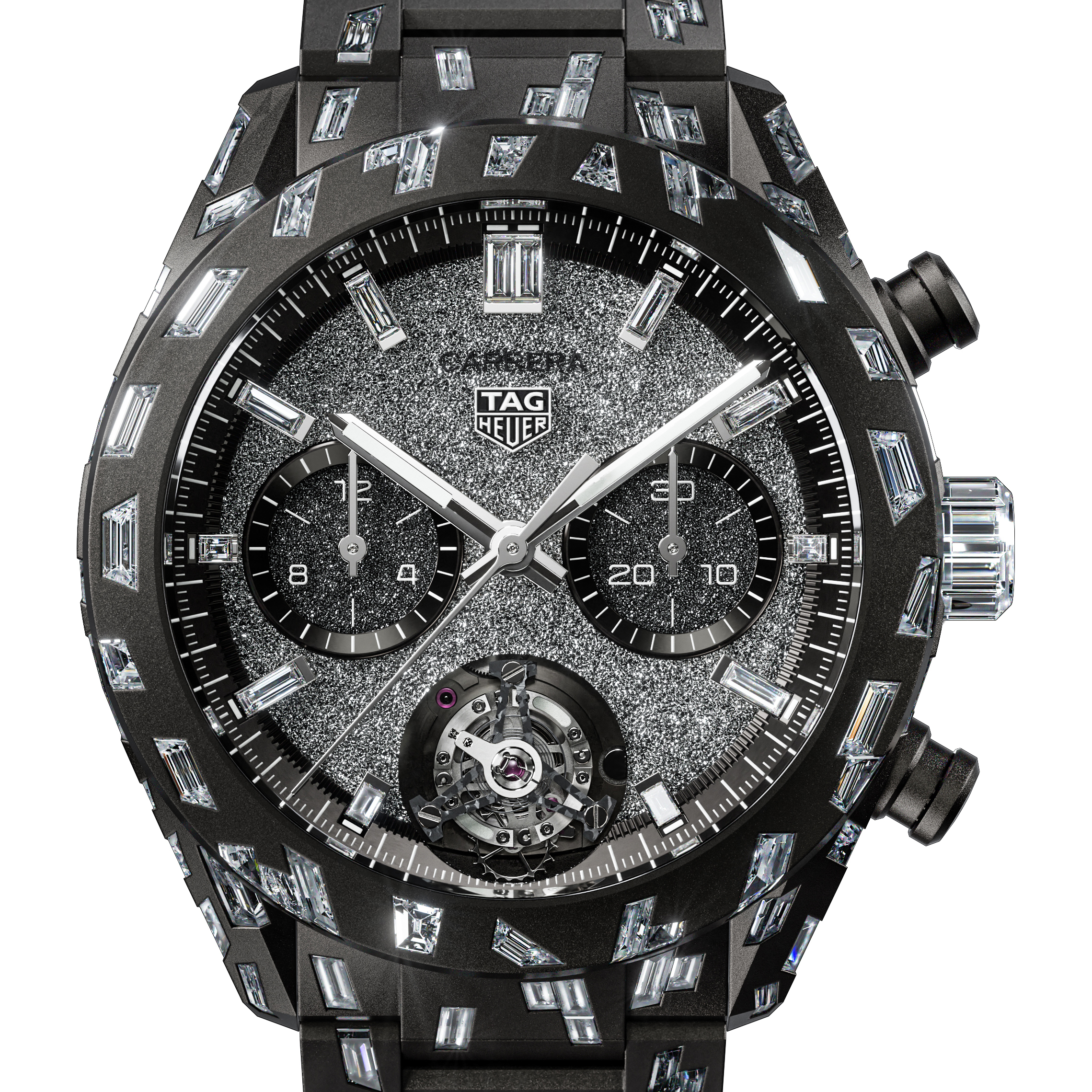 TAG Heuer Carrera Tourbillon Nanograph Plasma Diamant d’Avant-Garde  Automatic 44mm Aluminum CBN5A91.BZ0000