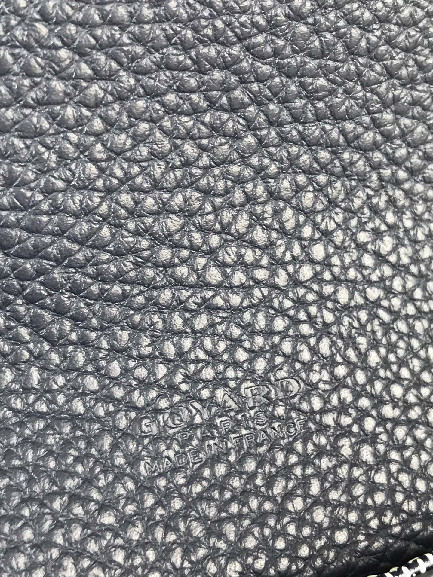 Goyard Grand Bleu 16 Cm Navy Blue Goyardine Canvas And Lambskin