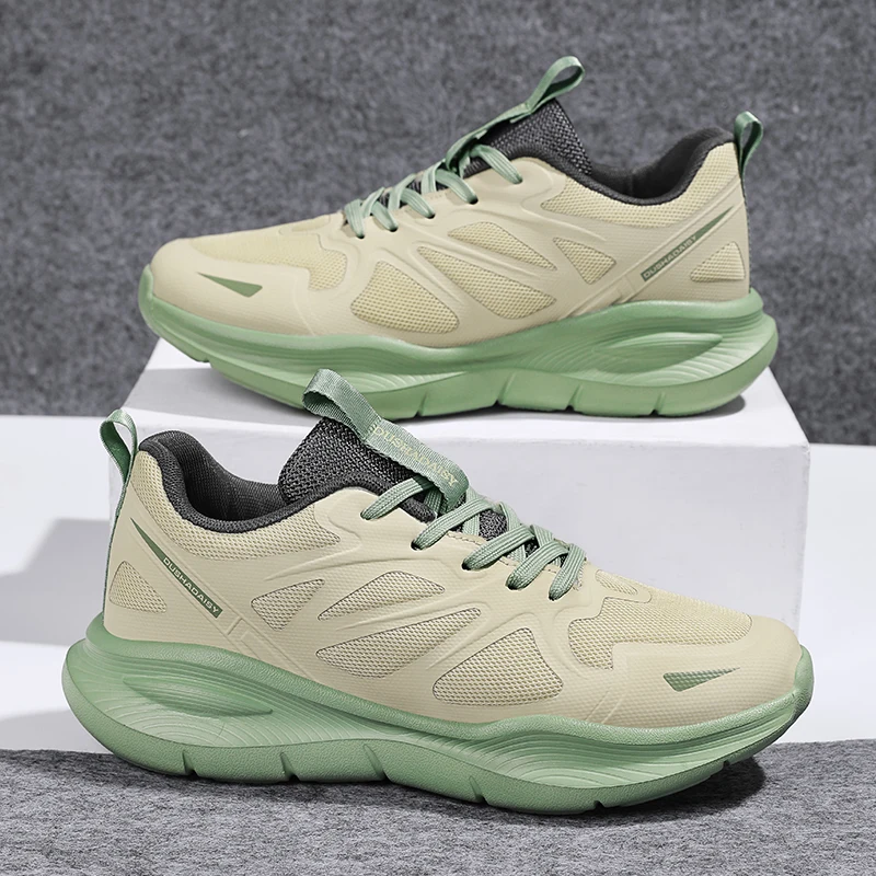 Running Shoes Lightweight Men Women Fashion Sneakers Original Trainer Breathable EVA Elastic Lace Up Sports Shoes