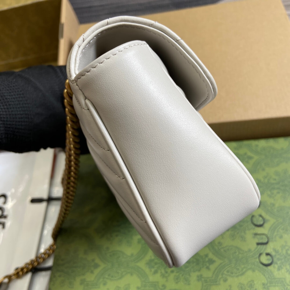 Gucci GG Marmont Matelasse Mini Bag Light Grey