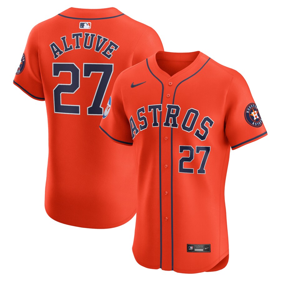Jose Altuve Houston Astros Alternate Elite Player Jersey Orange