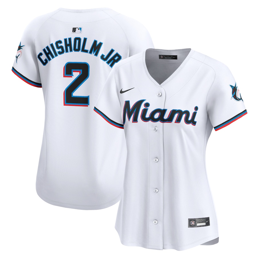Jazz Chisholm Jr. Miami Marlins Women's Home Limited Player Jersey White