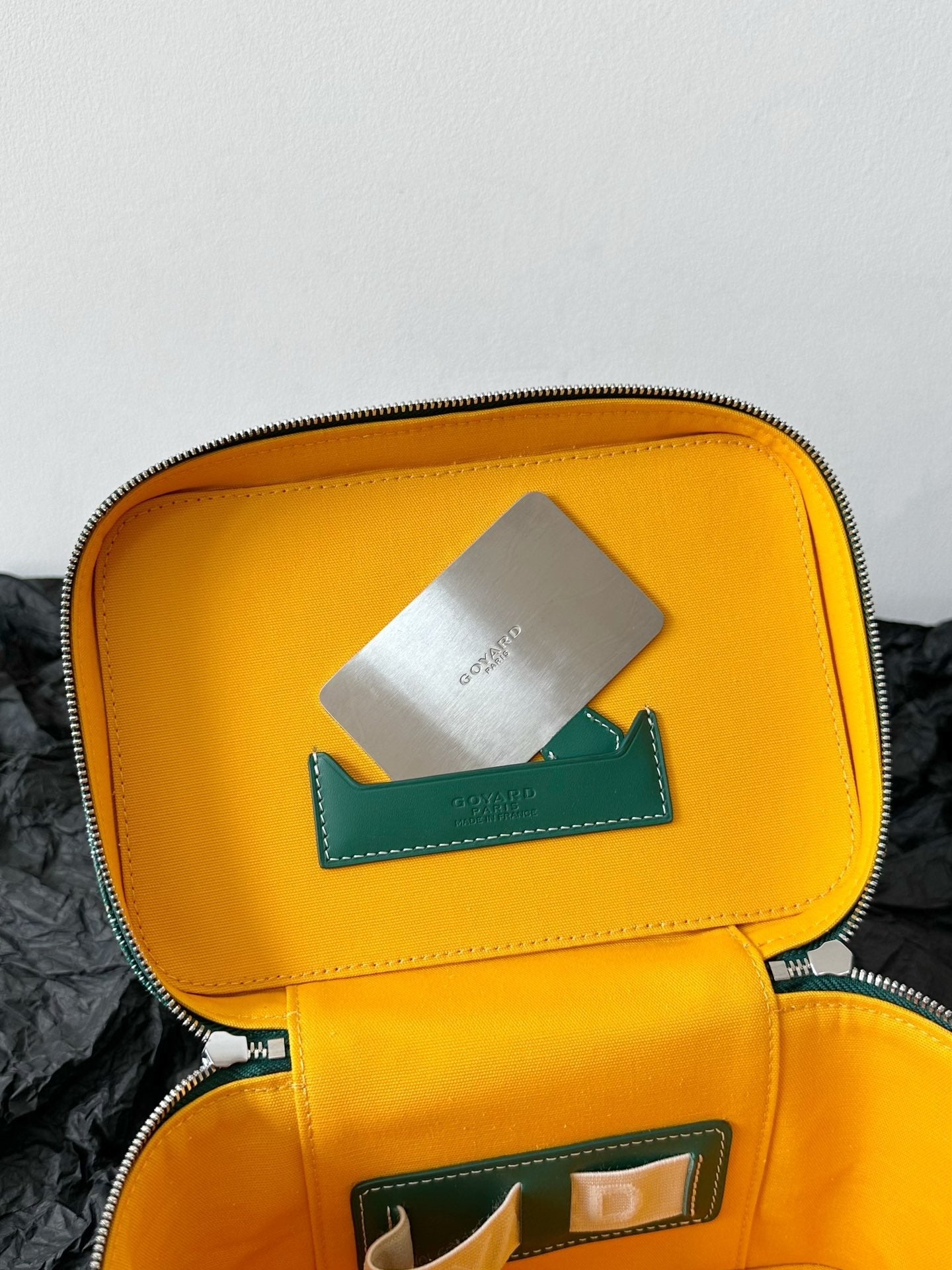 Goyard Goya Makeup Box Bag 20Cm Green Canvas