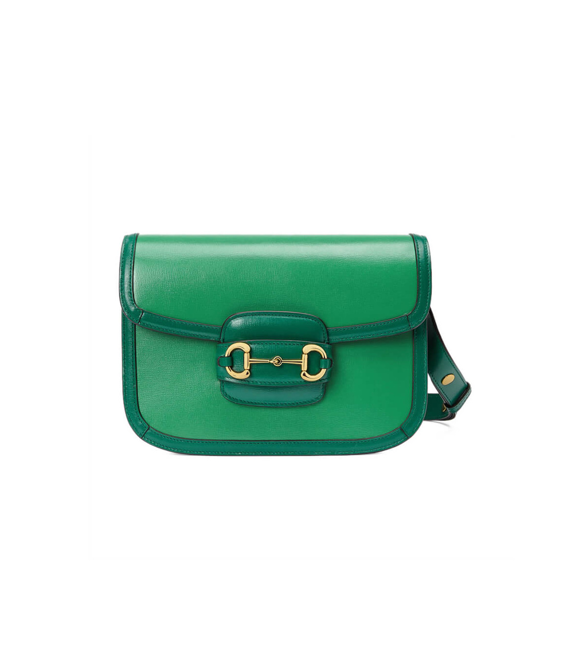 Gucci Horsebit 1955 Small Shoulder Bag Green Leather