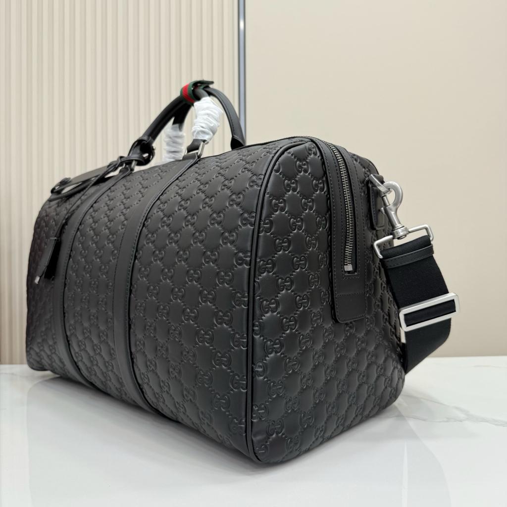 Gucci GG Emblem Medium Duffle Bag Grey 45cm/29in