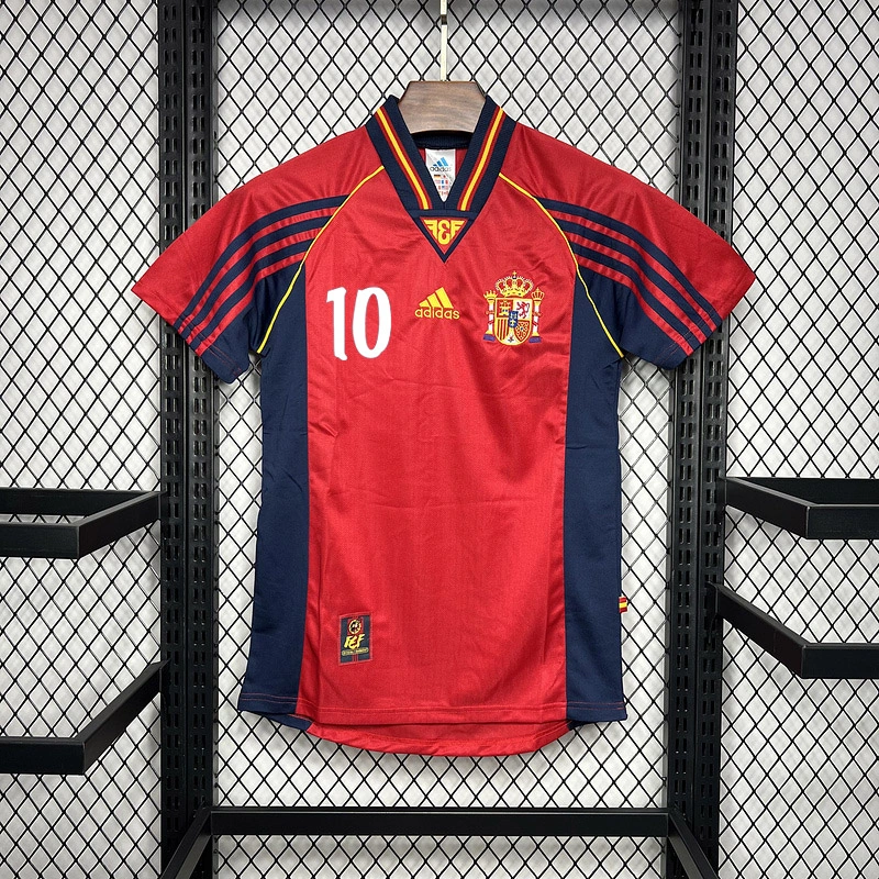 Retro 1998 Spain Home Football jersey retro