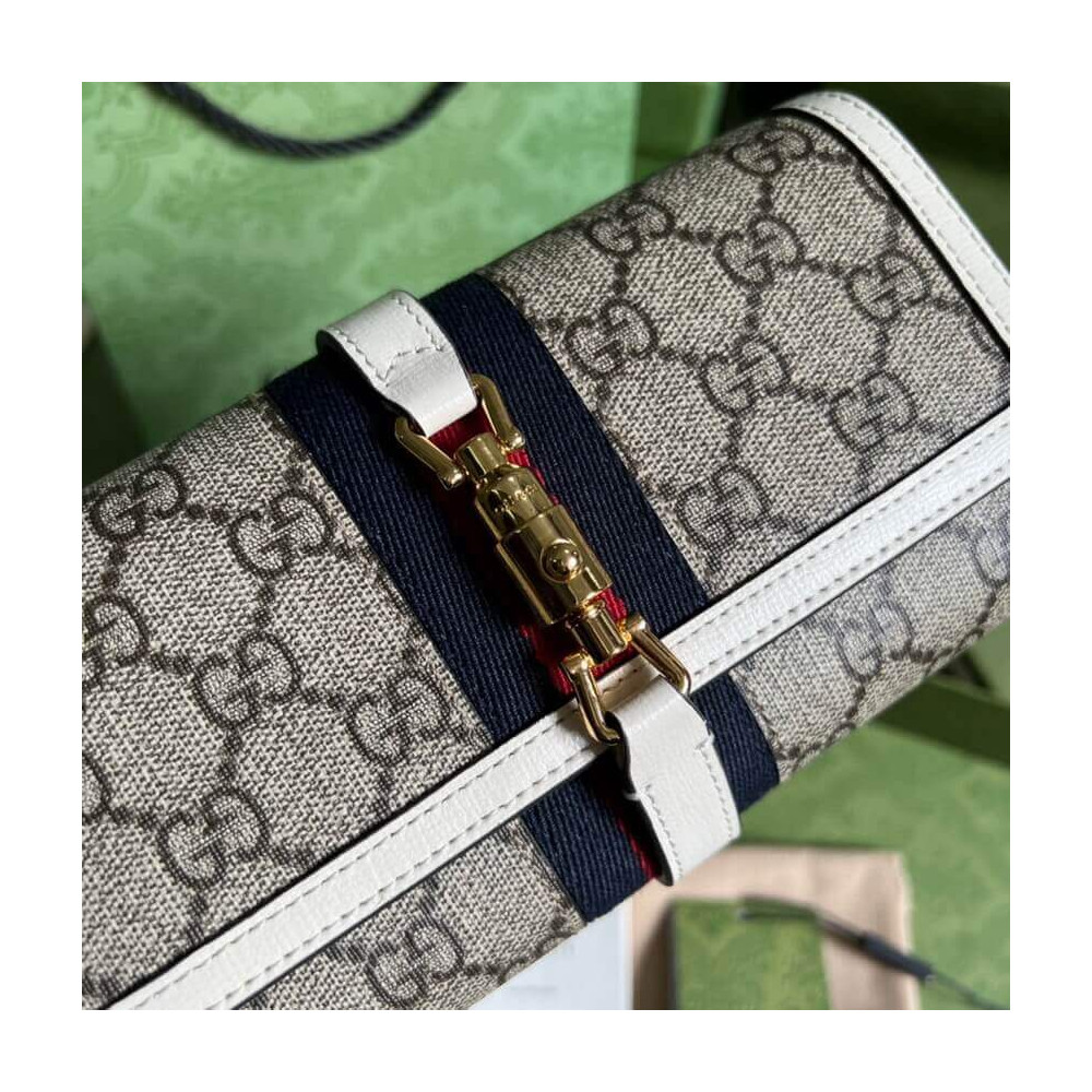 Gucci Jackie 1961 Chain Wallet White 19cm