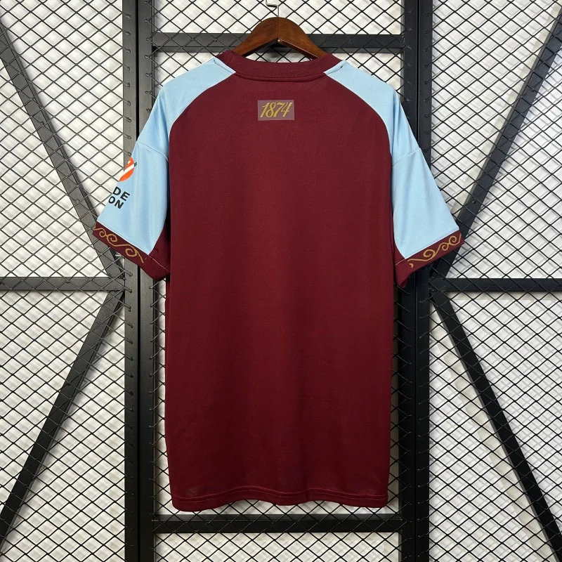 2025/2026 Premier League Aston Villa Team Home Football Jersey
