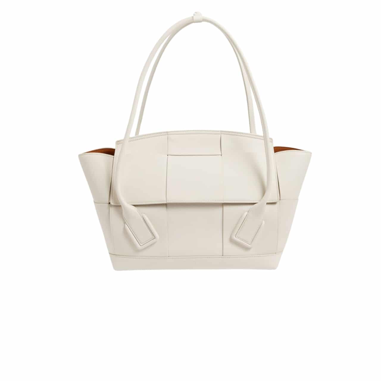 Bottega Veneta Arco Handbag Leather In White 20Cm