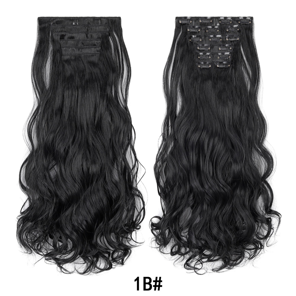 European style hairpiece long wig 6pcs set
