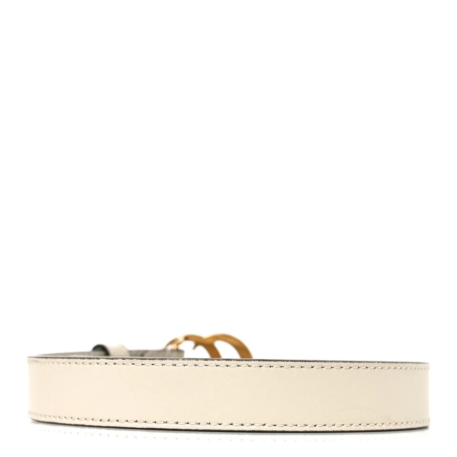 Calfskin Double G 20mm Belt 80 32 Mystic White