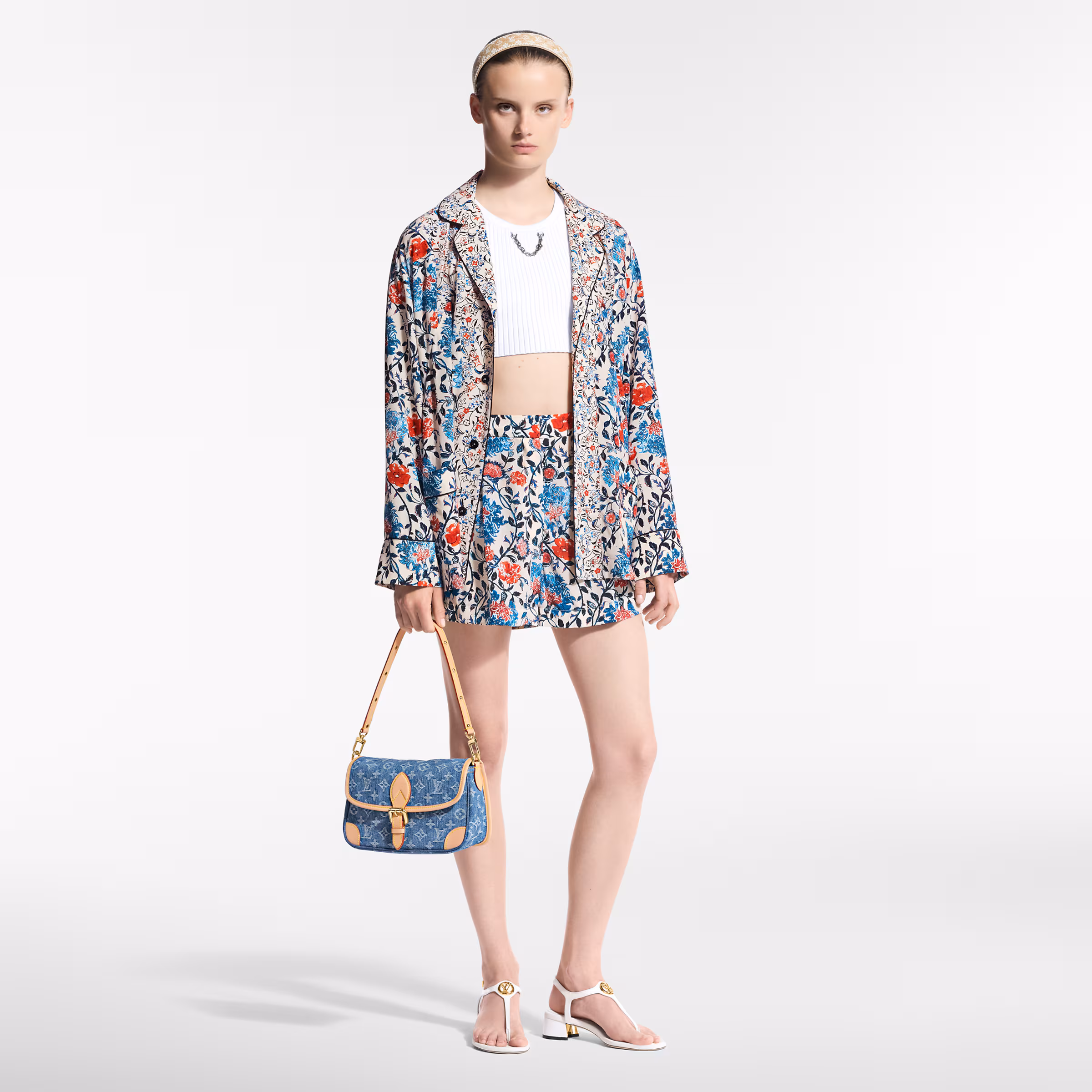 LV New Floral Vine Pajama Shirt