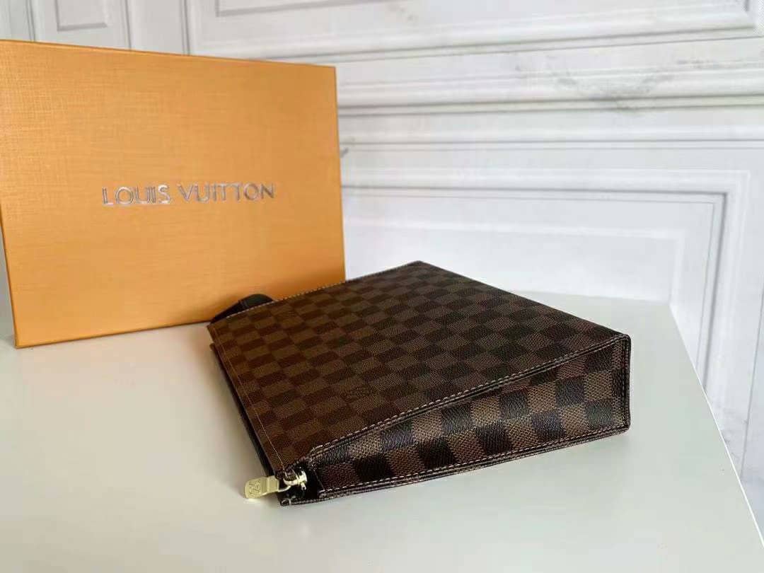 Louis Vuitton Pochette Voyage Damier Ebene 25Cm