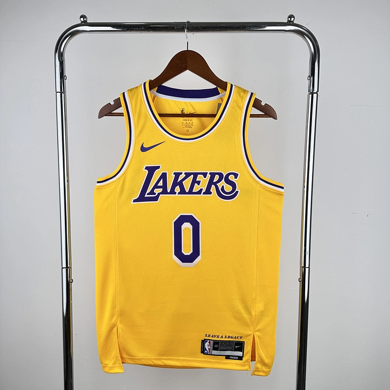 2023 NBA Lakers 0 WESTBROOK Basketball Jersey
