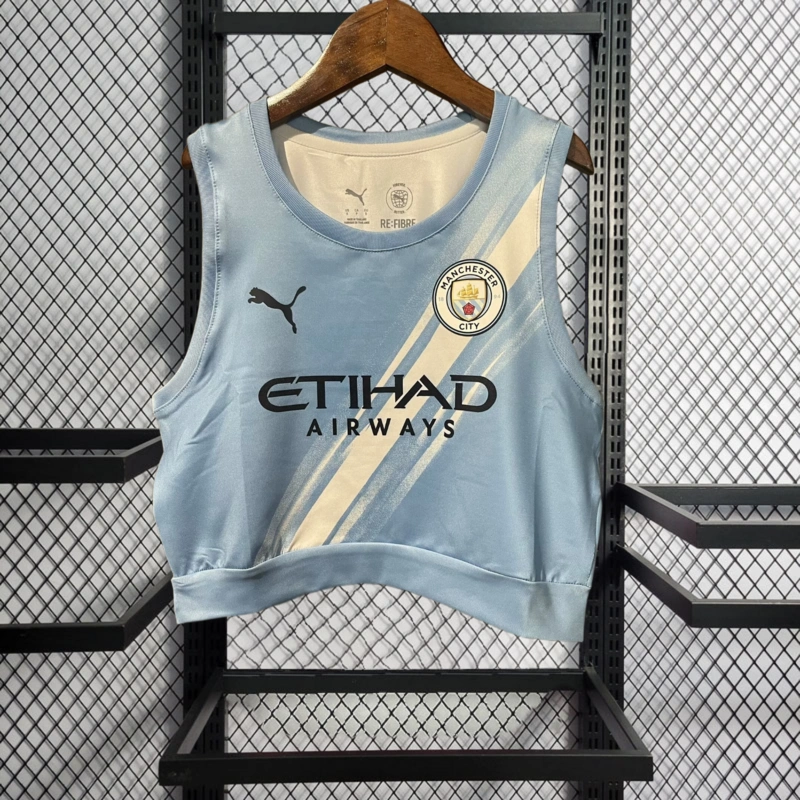 2025-26 Women's Manchester City Football Yoga Vest Football jersey