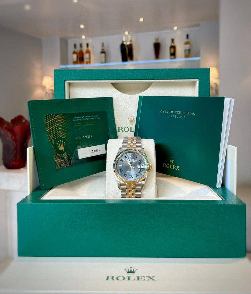 Rolex Datejust 41mm Rhodium Dial 126333 “Wimbledon” Flutted / Jubilee