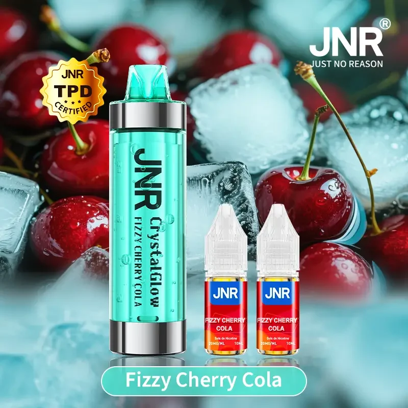 JNR Crystal Glow 33K Puffs - Kit Pod Remplissable et Rechargeable
