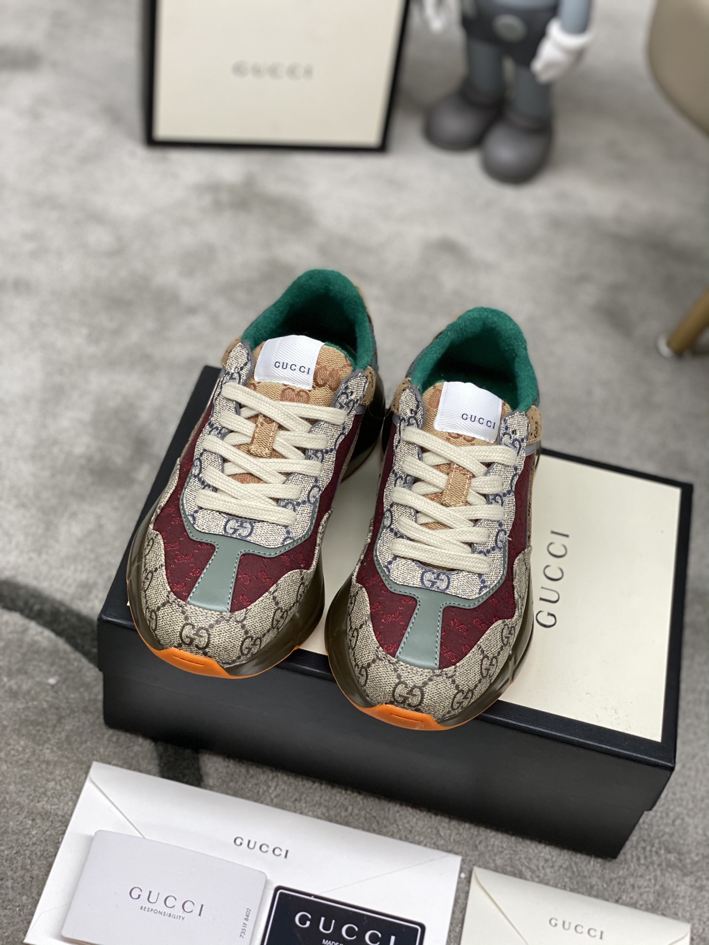 Gucci Women’S Gg Rhyton Sneaker ‎619891 99Wg0 6060