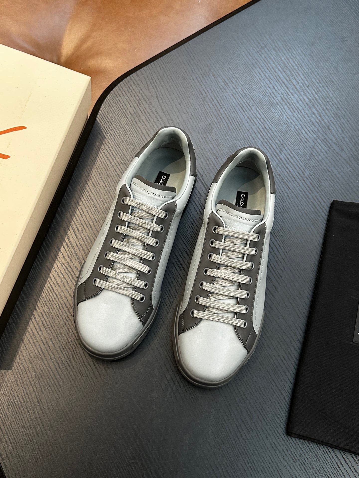 DOLCE & GABBANA Calfskin nappa Portofino sneakers