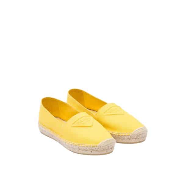Prada Cotton Drill Espadrilles Yellow 1S839M3Lkef0377F_020