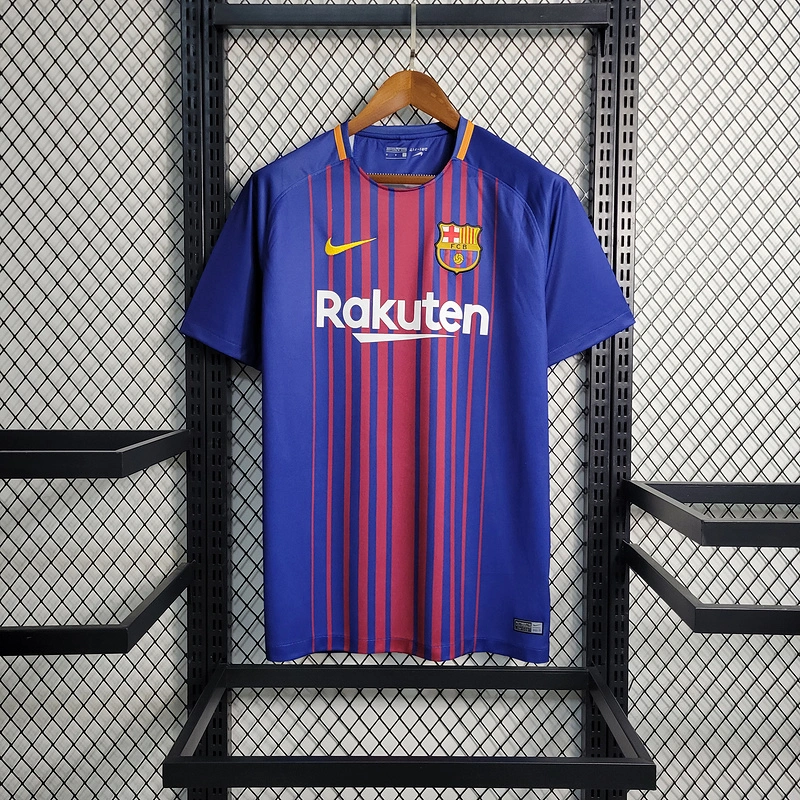 Retro 2017-18 Barcelona Home MESSI PIQUE DEMBELE A.INISTA SUAREZ  Football jersey retro