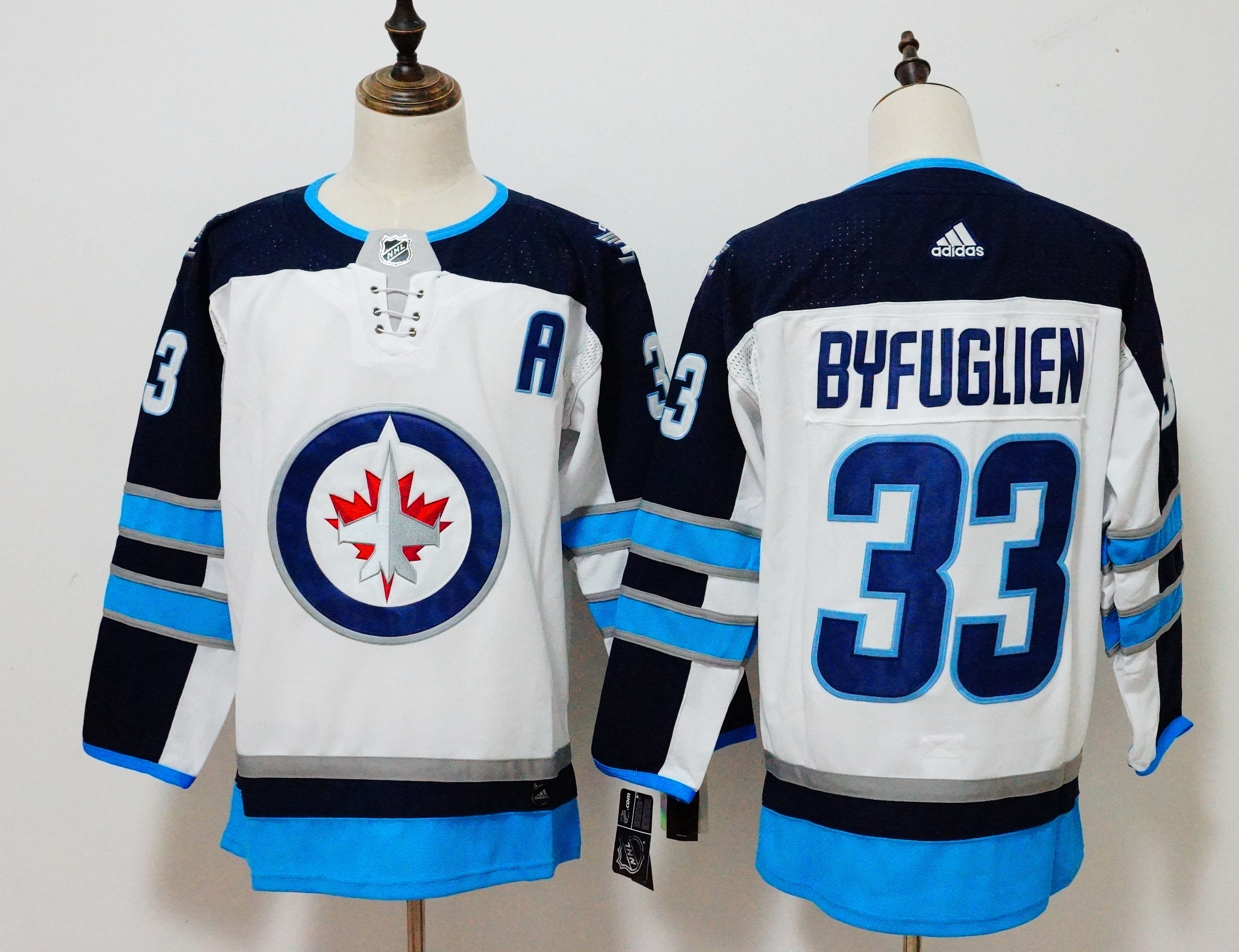 NHL Winnipeg Jets BYFUGUEN # 33 Jersey