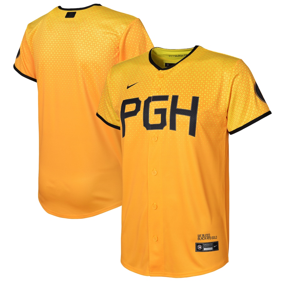 Pittsburgh Pirates Toddler City Connect Jersey Gold