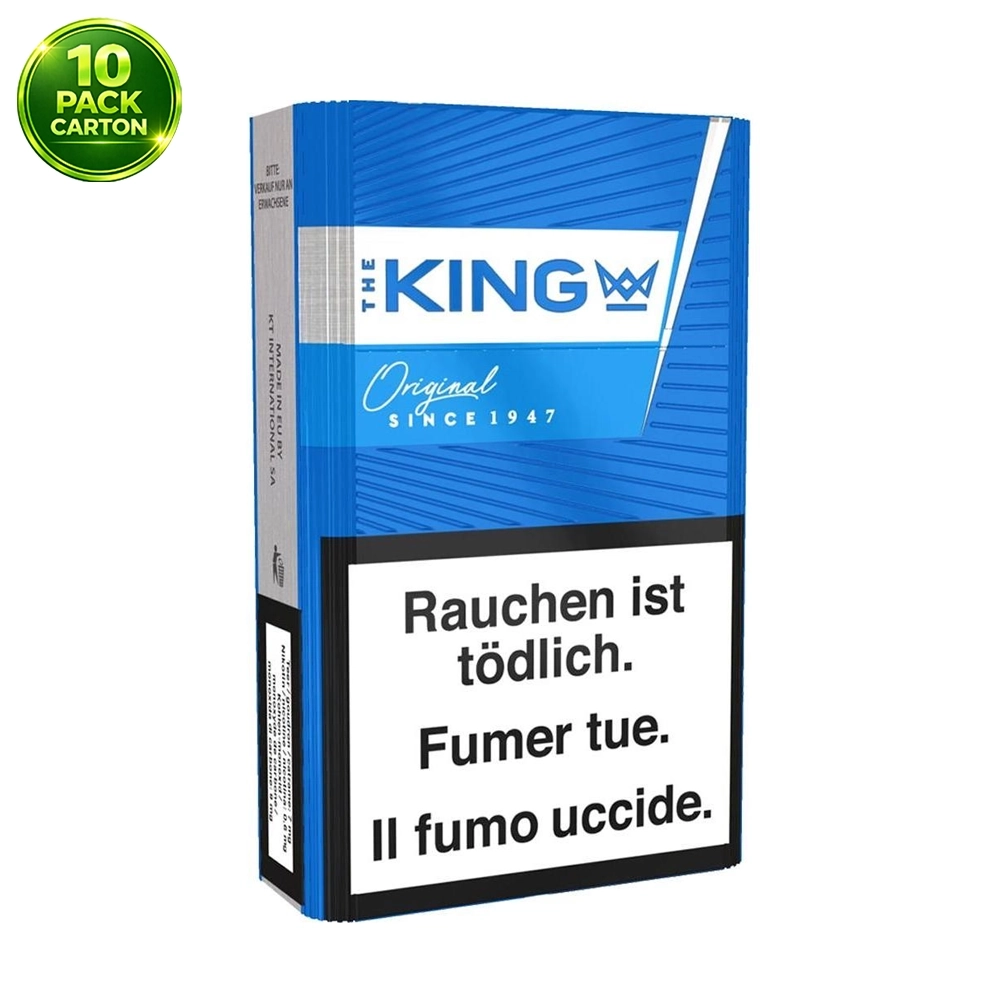 The King Cigarettes Blue x 10 Packs /1 Carton