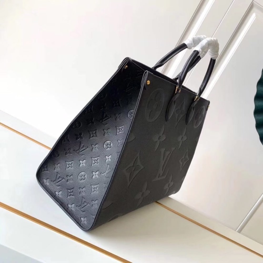 Louis Vuitton Onthego GM Bag Monogram Empreinte Leather Black 41Cm M44925