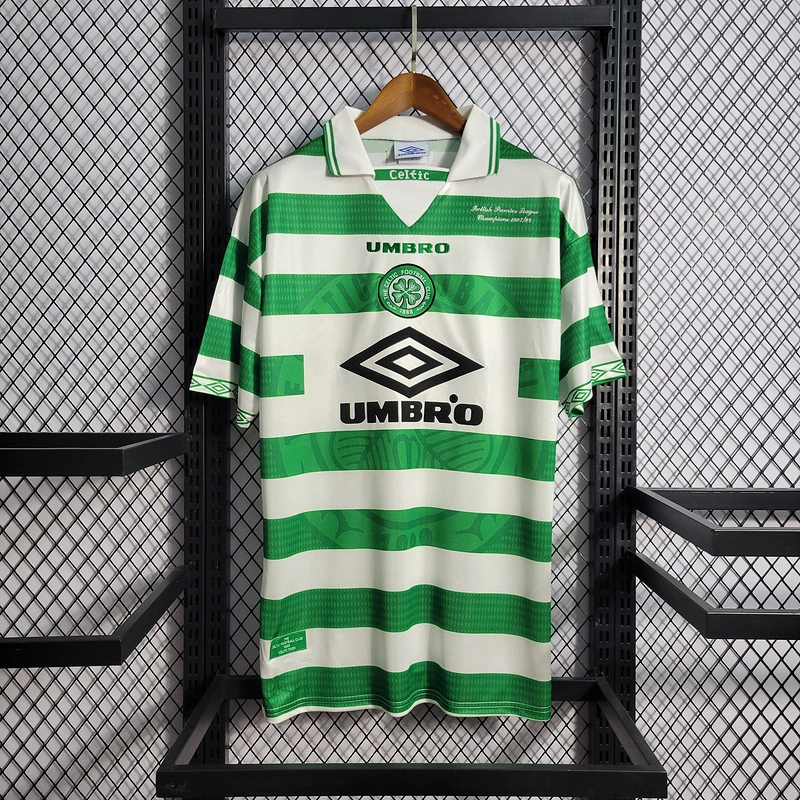 Retro 1998 Celtic FC Home Champion football jersey retro