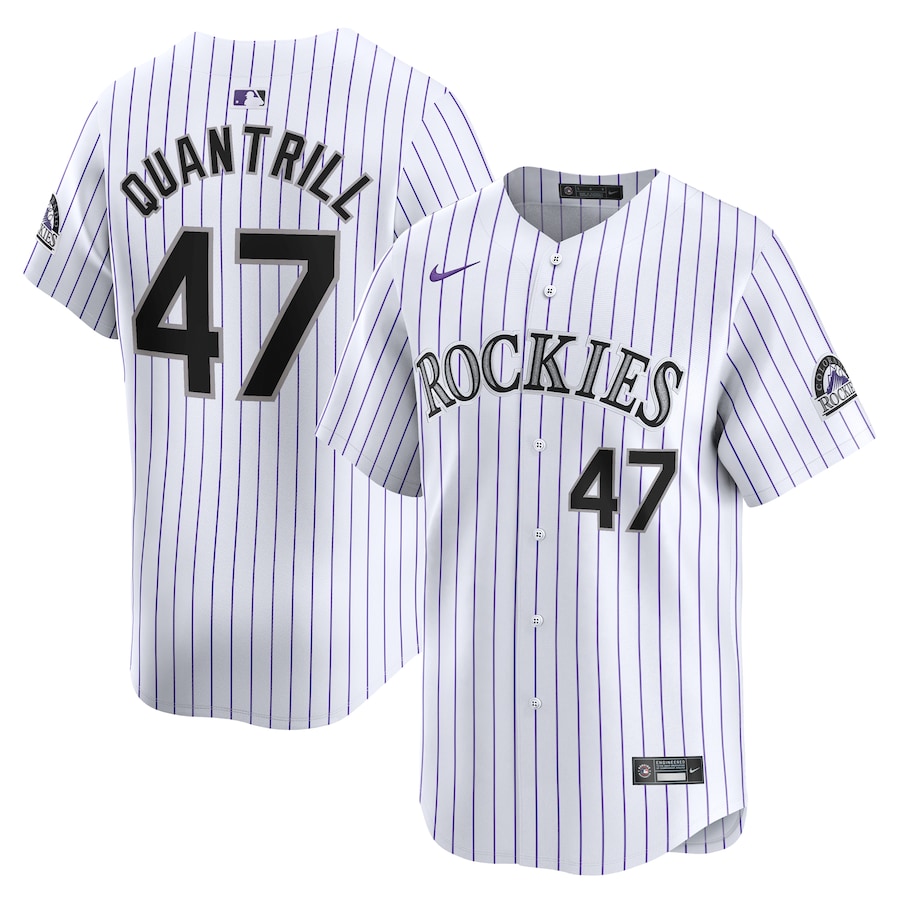 Cal Quantrill Colorado Rockies Home Limited Player Jersey White