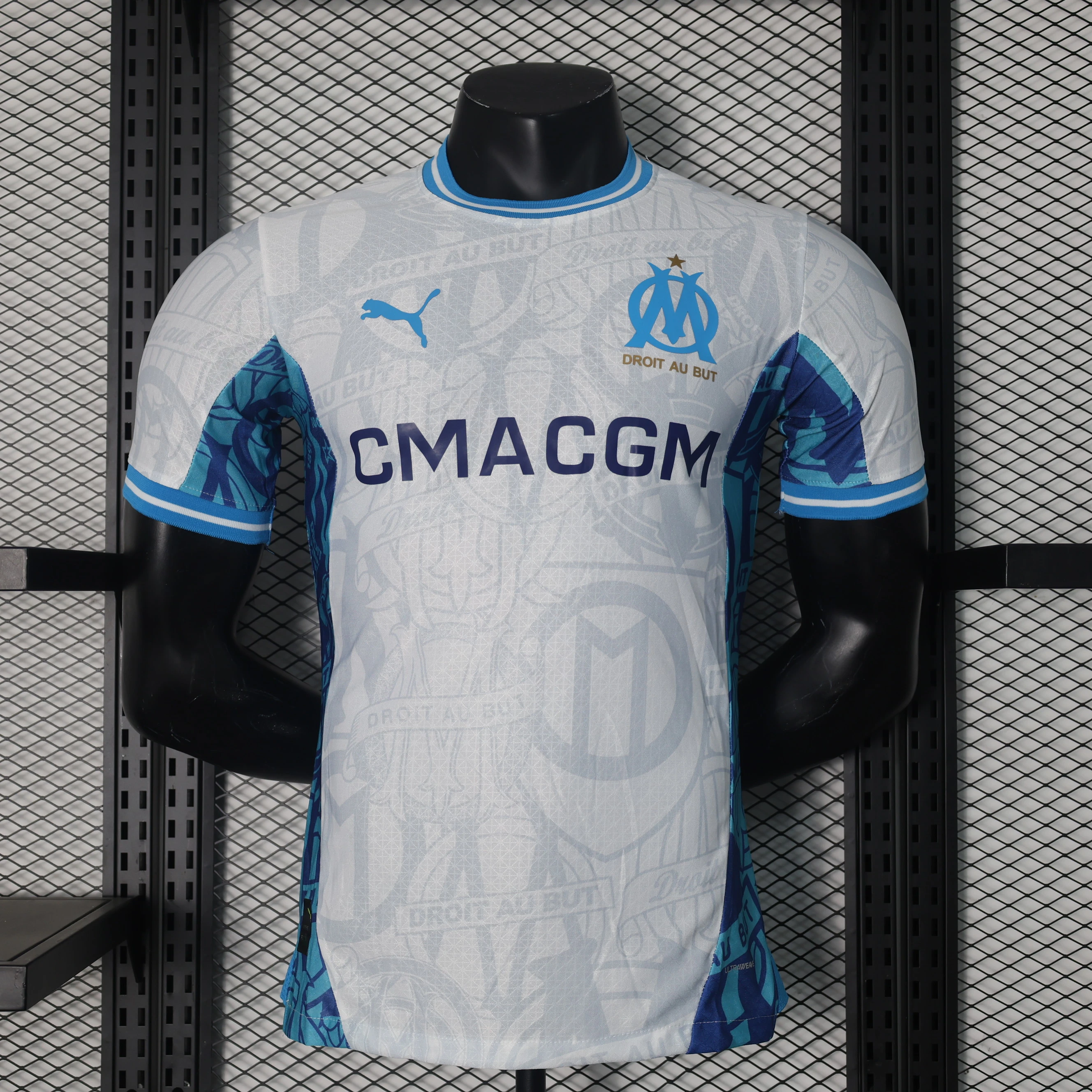 Player Edition 2024-25 Marseille Home White football jersey