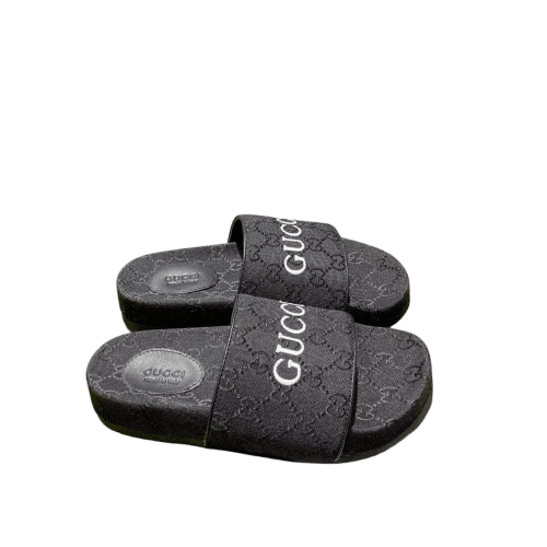 Gucci Women’S Gg Canvas Slide Sandal Black