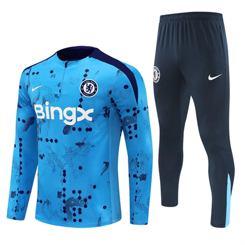 2024-25 Chelsea Light Blue Long Sleeve Training Suit