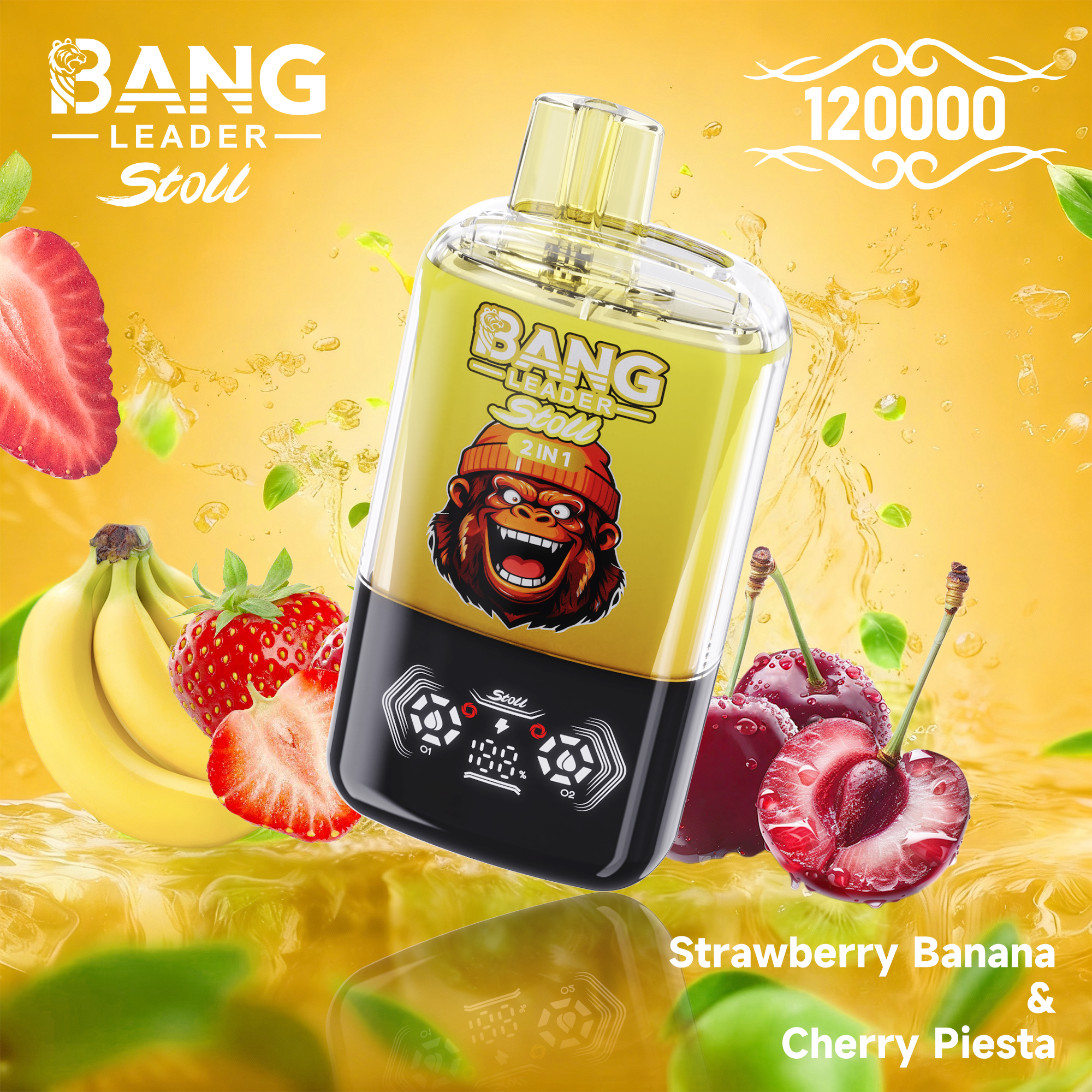Țigară Electronică Bang Stoll 120.000 Pufuri (120K) 2-în-1 | Ecran LED & Design Premium