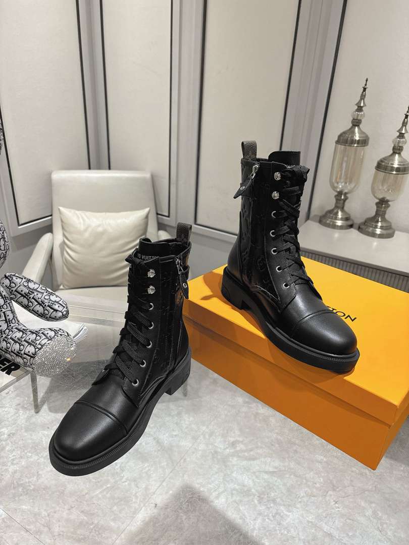 Louis Vuitton Citizen Flat Ranger Boot Monogram Black
