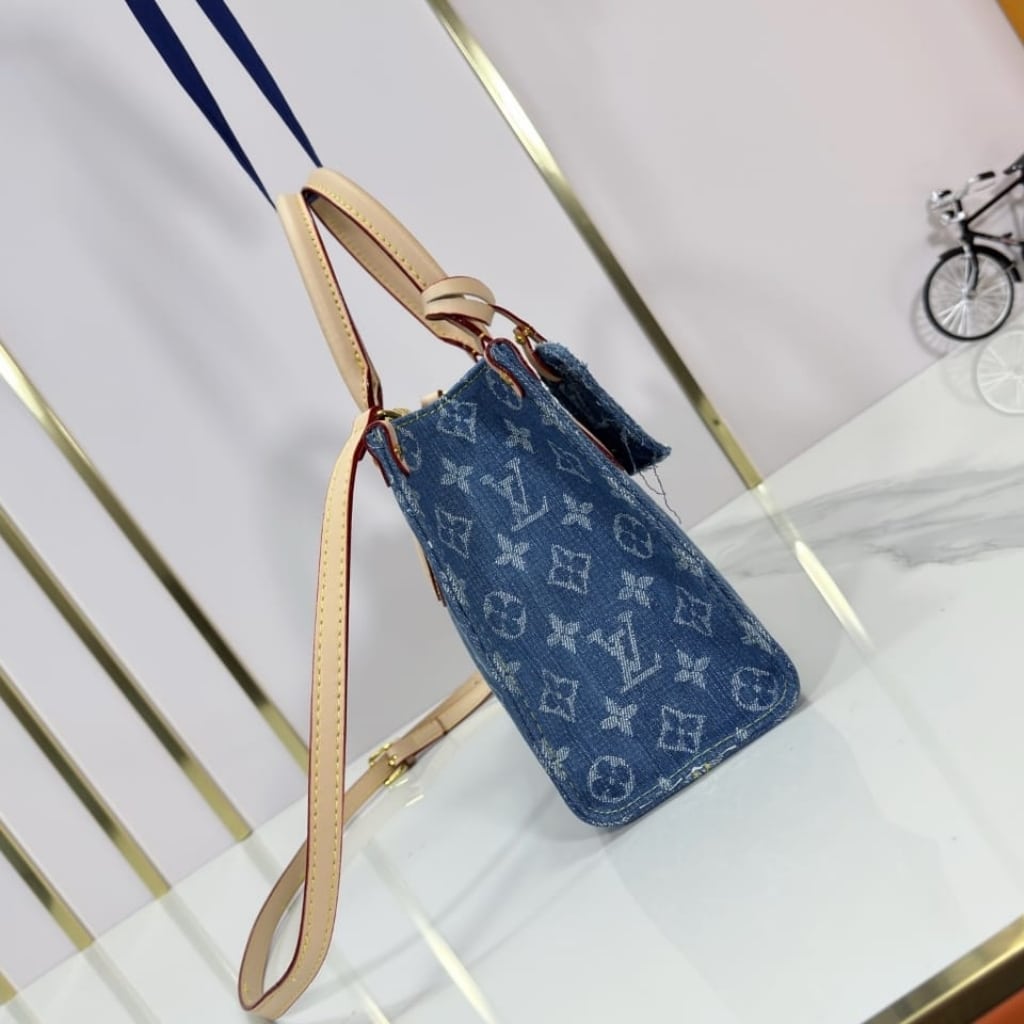 Louis Vuitton Onthego PM Denim Blue 25Cm M14633