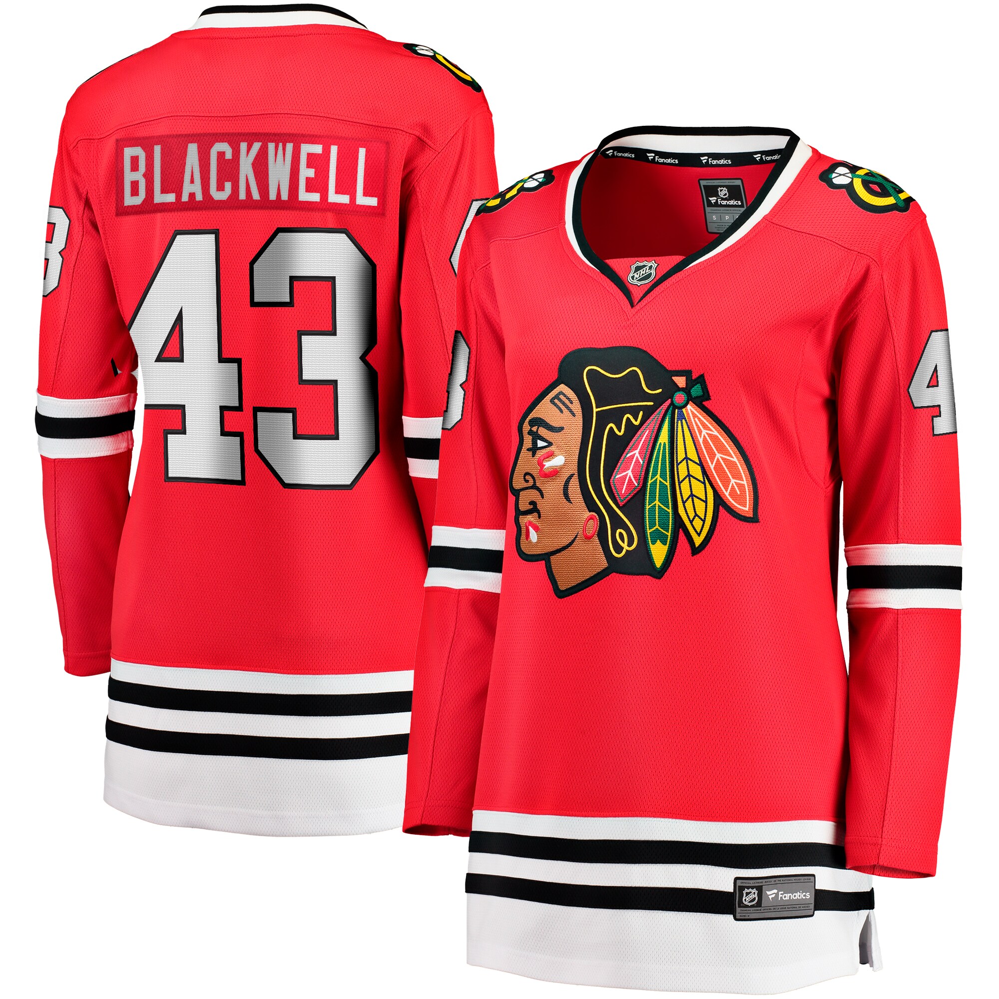 Colin Blackwell Chicago Blackhawks Fanatics Women’s Home Breakaway Player Jersey – Red