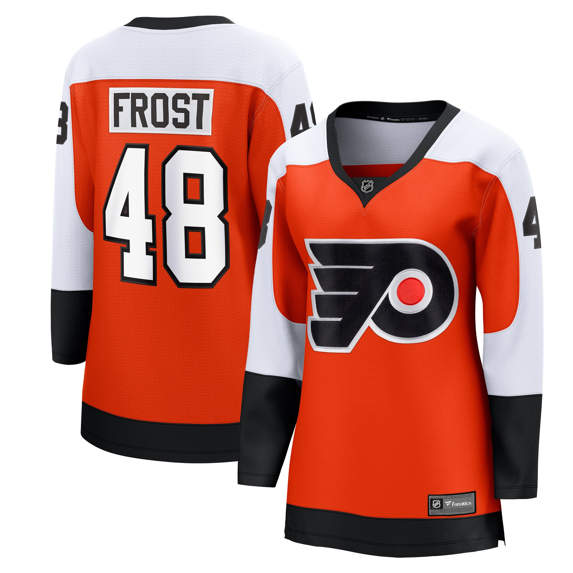 Morgan Frost Philadelphia Flyers Fanatics Women’s Home Breakaway Player Jersey – Orange