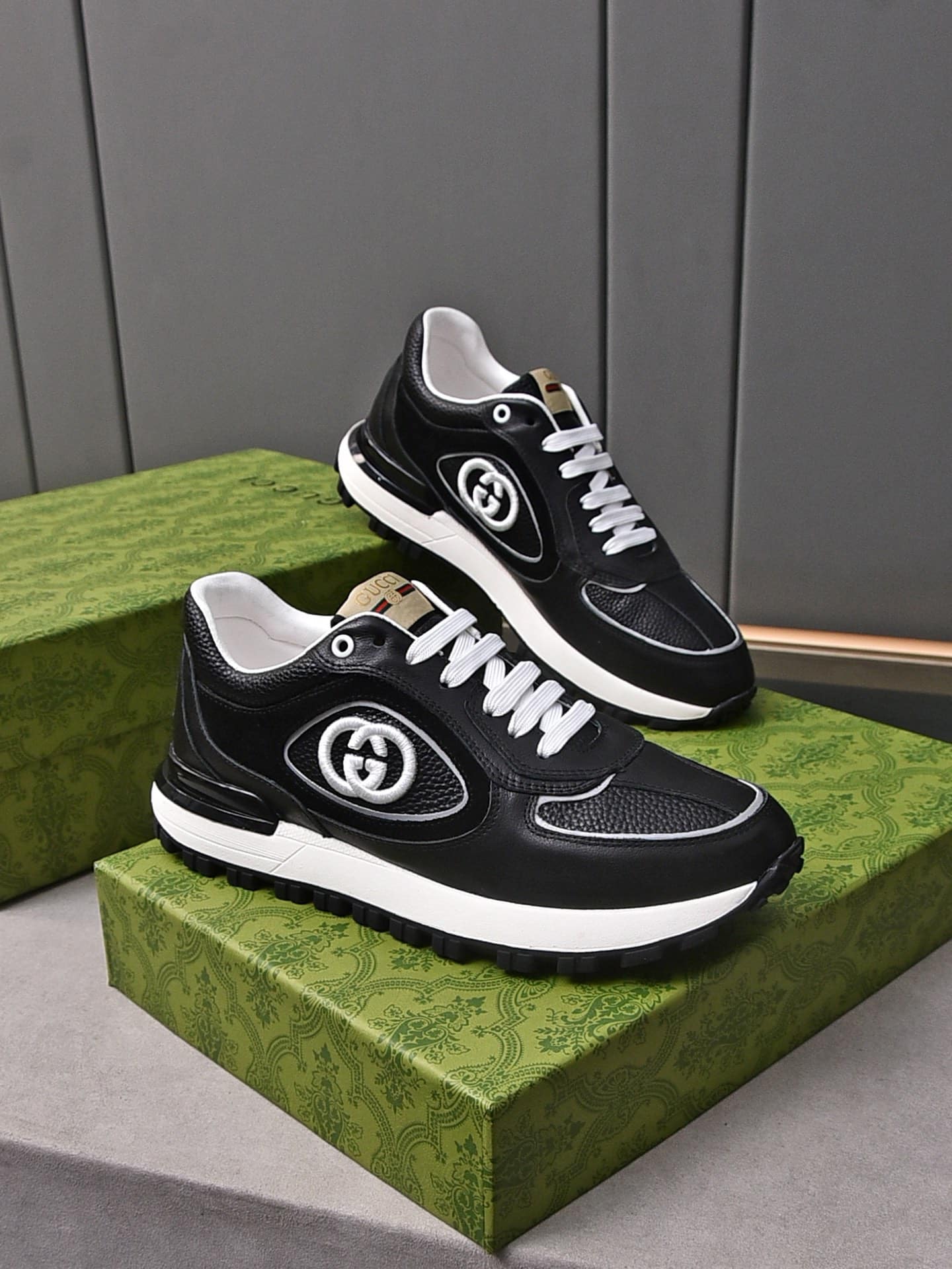 Gucci Double G Men’S Run Sneaker Black