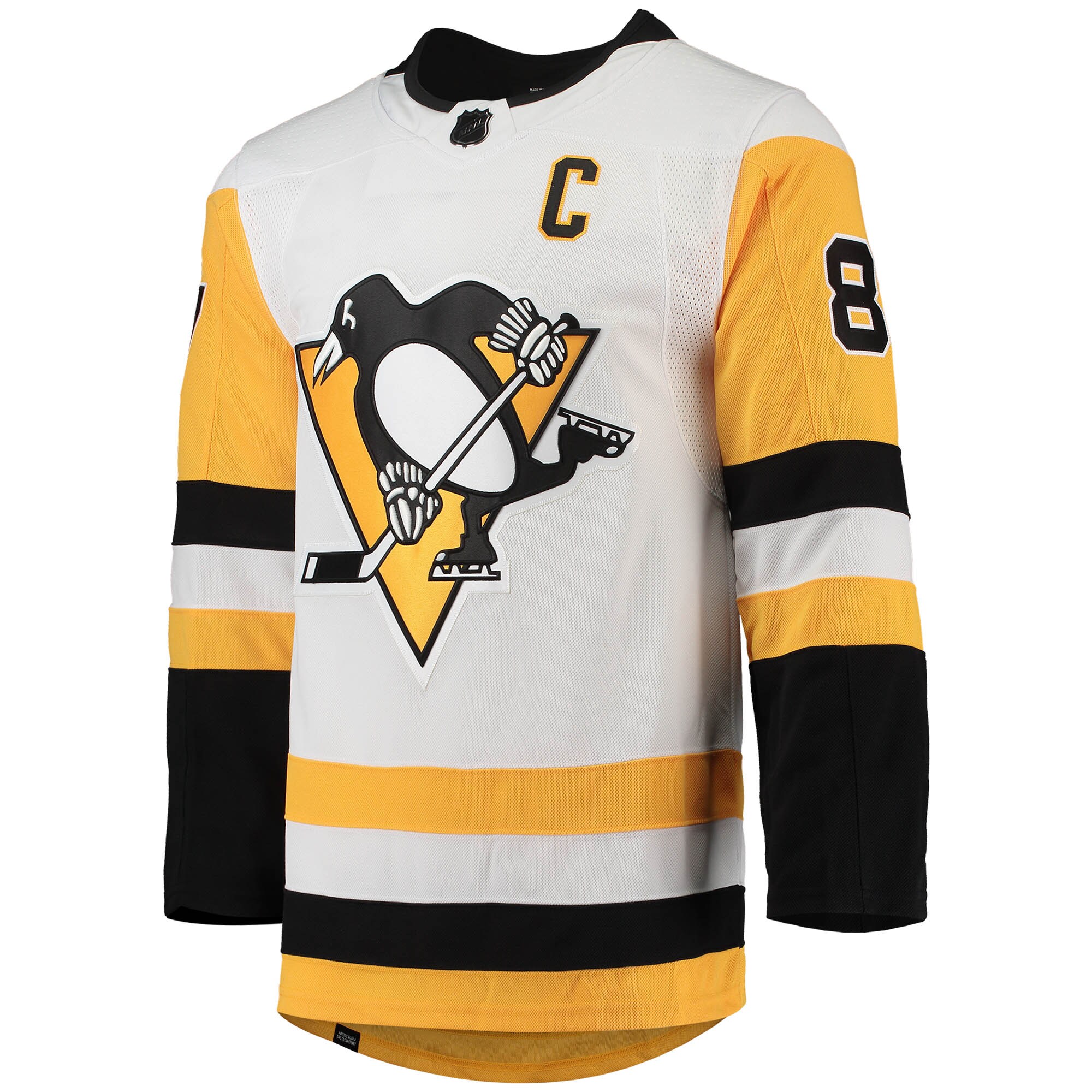 Sidney Crosby Pittsburgh Penguins adidas Away Primegreen Authentic Pro Player Jersey – White