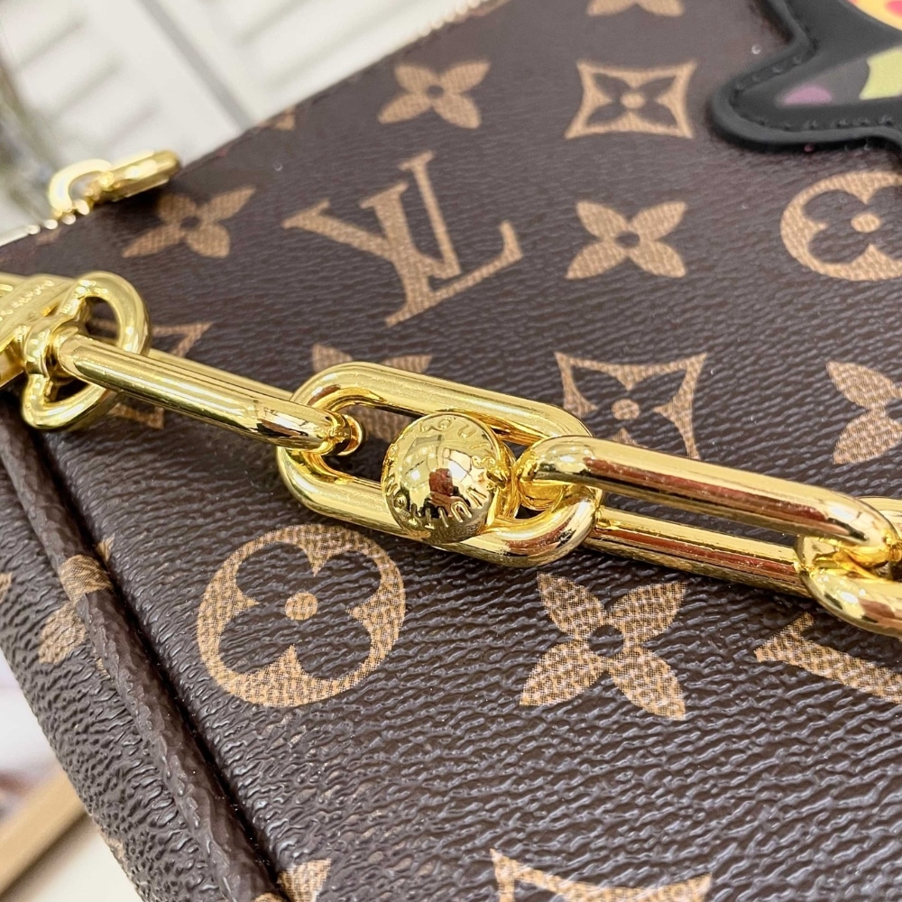 Louis Vuitton X Takashi Murakami Pochette Monogram Brown 28cm M13440