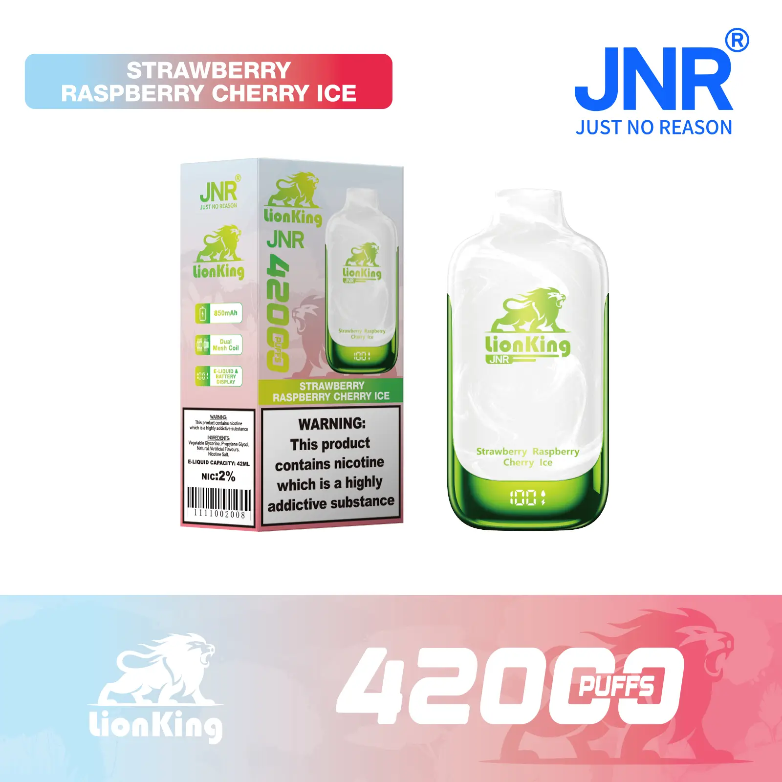 JNR Lionking 42K Puffs Disposable Vape
