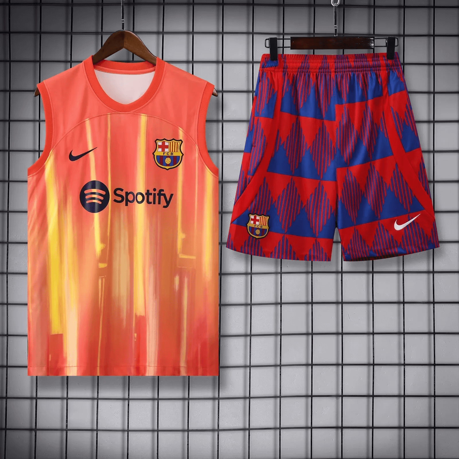 2023/2024 Barcelona pre-match training Jersey+Shorts 1:1 Thai Quality